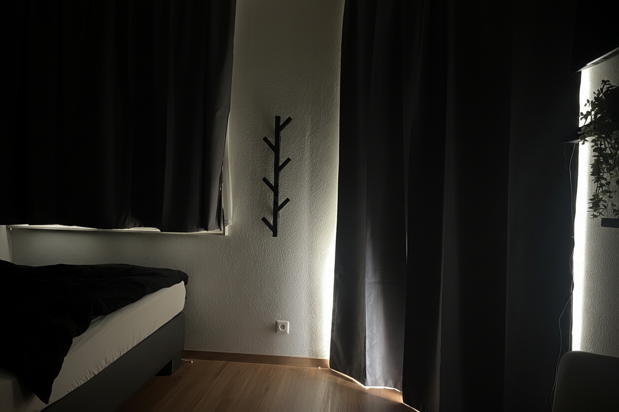 Blackout Vorhang – aufgeräumt 3:2