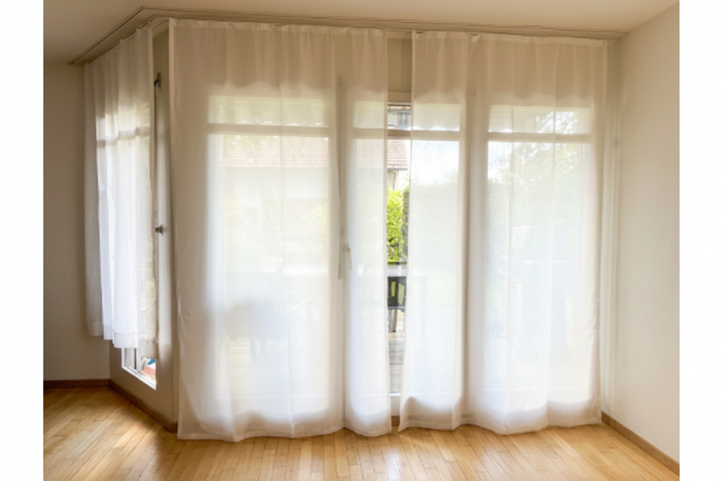 Transparenter Vorhang – 16:9 Querformat