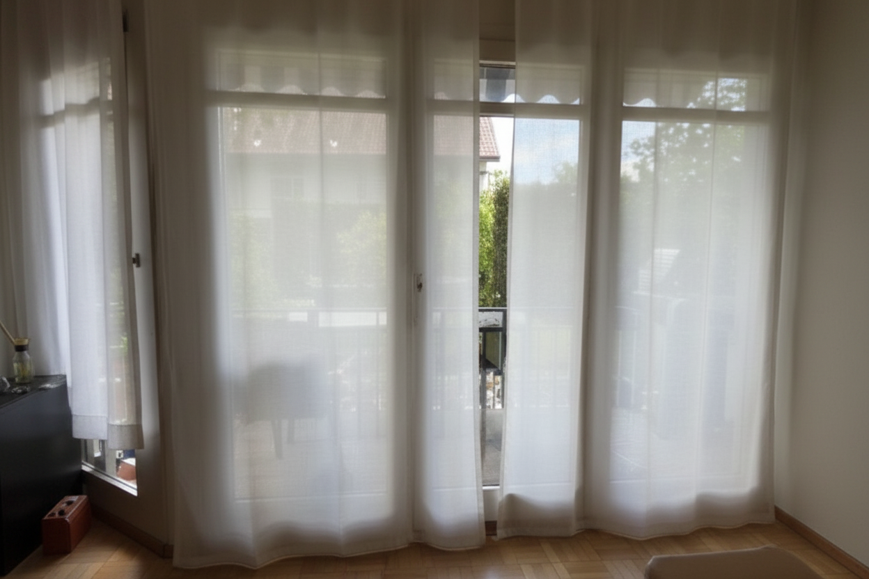 Transparenter Vorhang – aufgehellt 3:2