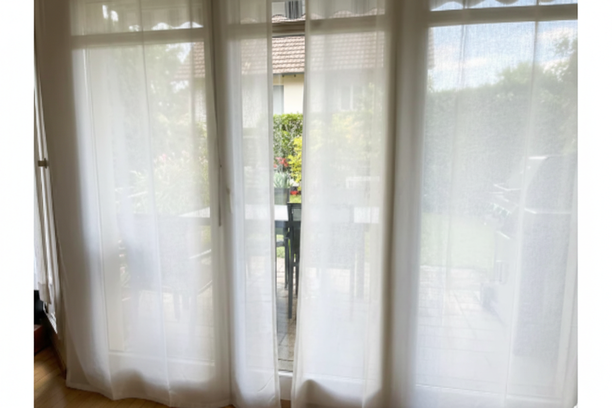 Transparenter Vorhang Nahaufnahme – 3:2