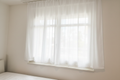 Transparenter Vorhang Schlafzimmer – aufgehellt